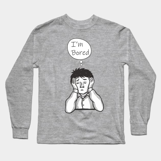 Bored, Desperated, Tired Long Sleeve T-Shirt by LuminaCanvas